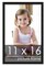 11x16 Simple Black Picture Frame - UV Acrylic, Foam Board Backing, Hanging Hardware